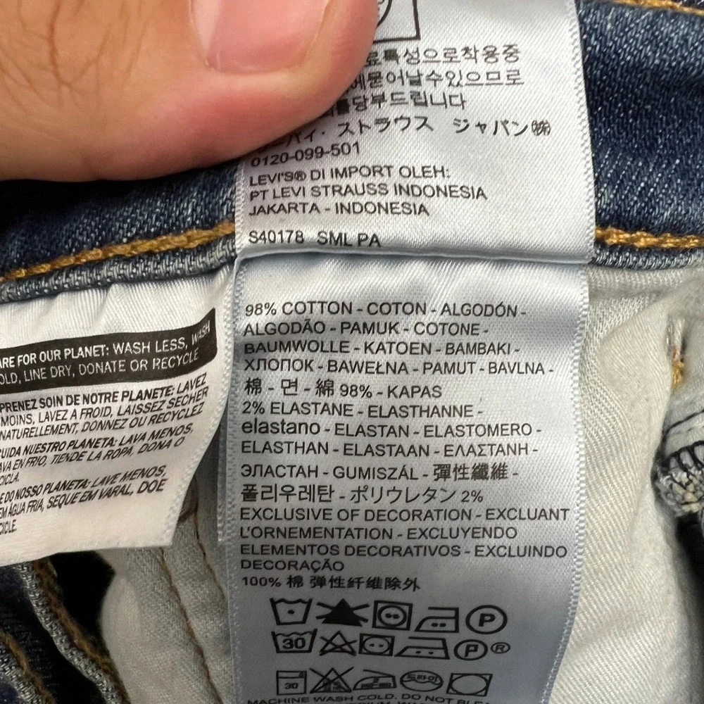 Levi's 505 Jeans Mens 38x30 Regular Fit Blue Excellent Straight Leg Denim Office
